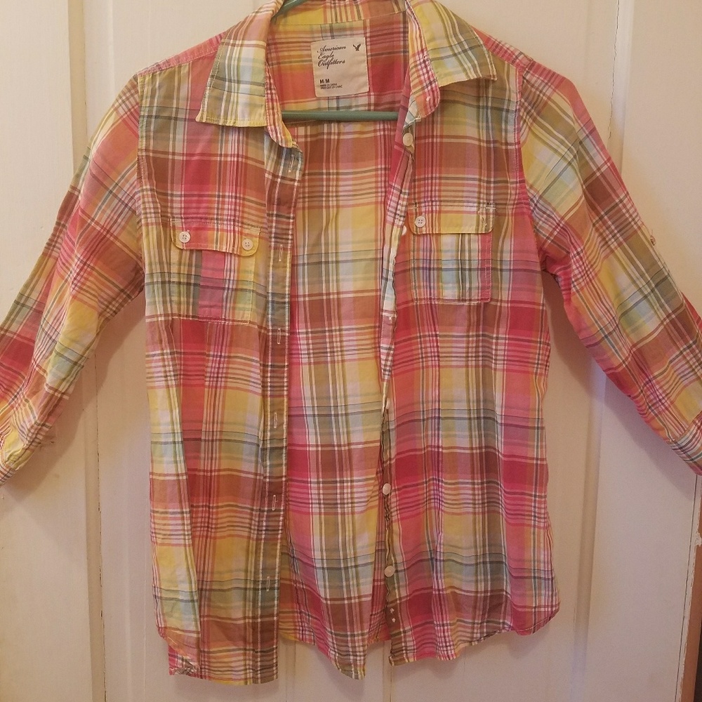 American Eagle button up